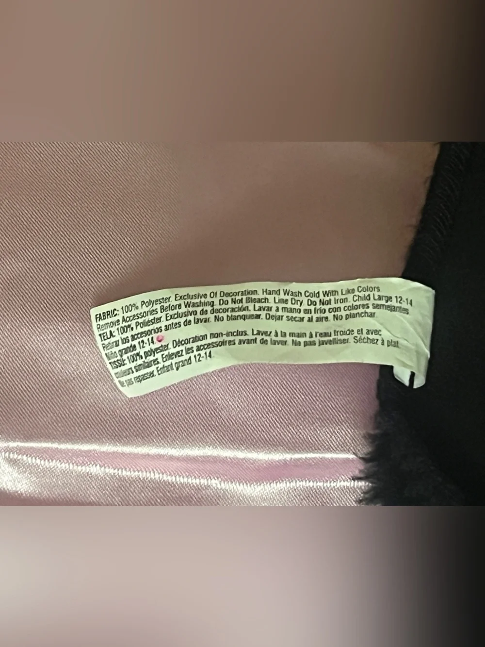 Girls dress Skip Bop 50s Pink Poodle Skirt Costume with Black Top Large 12-14